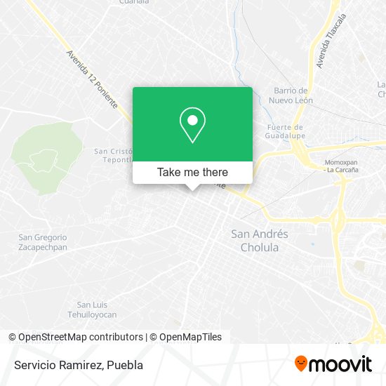 Servicio Ramirez map