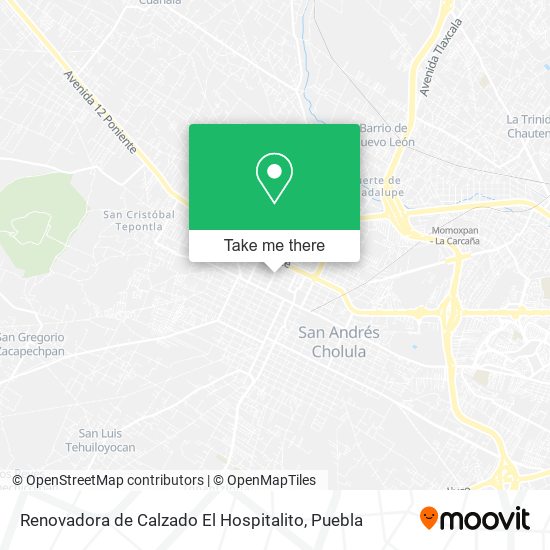 Mapa de Renovadora de Calzado El Hospitalito