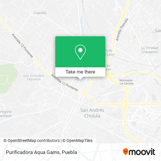 Mapa de Purificadora Aqua Gams