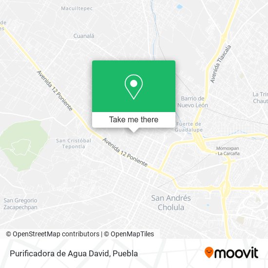 Mapa de Purificadora de Agua David