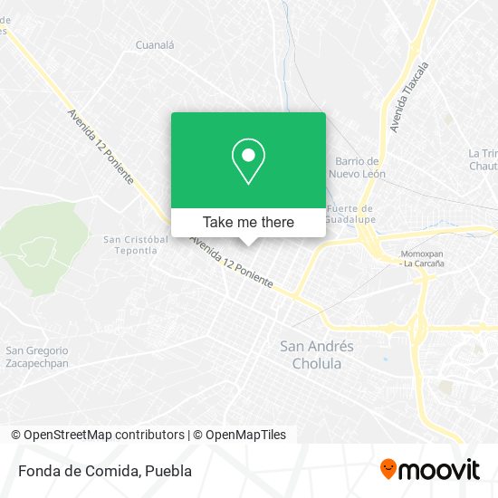 Mapa de Fonda de Comida