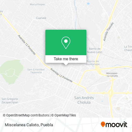 Mapa de Miscelanea Calixto