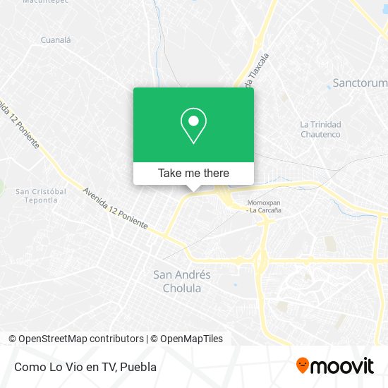 Como Lo Vio en TV map