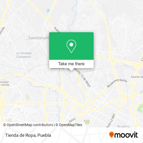 Tienda de Ropa map