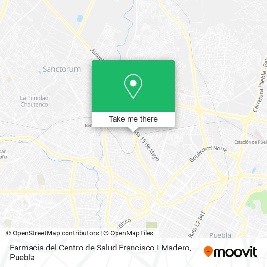 Farmacia del Centro de Salud Francisco I Madero map