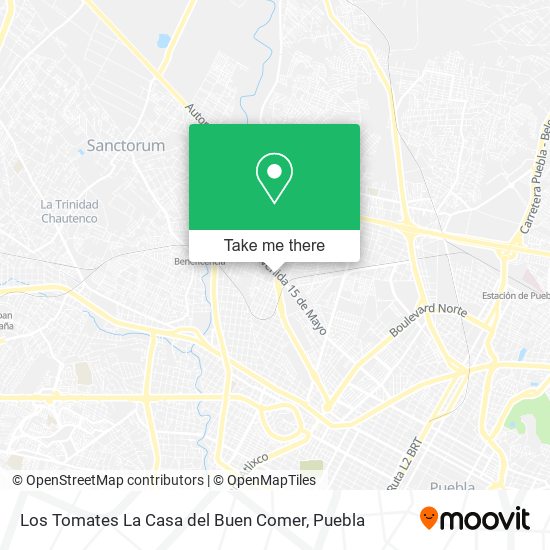 Los Tomates La Casa del Buen Comer map