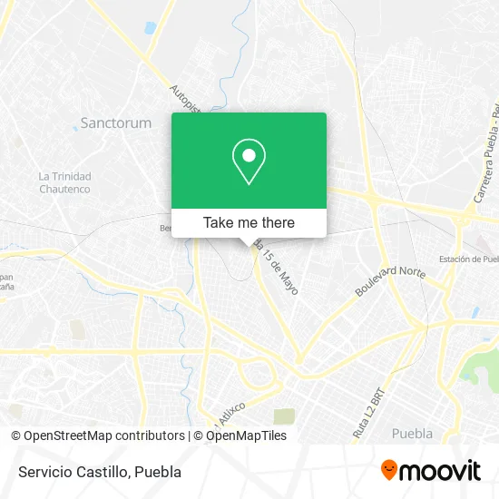 Servicio Castillo map