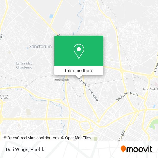 Mapa de Deli Wings
