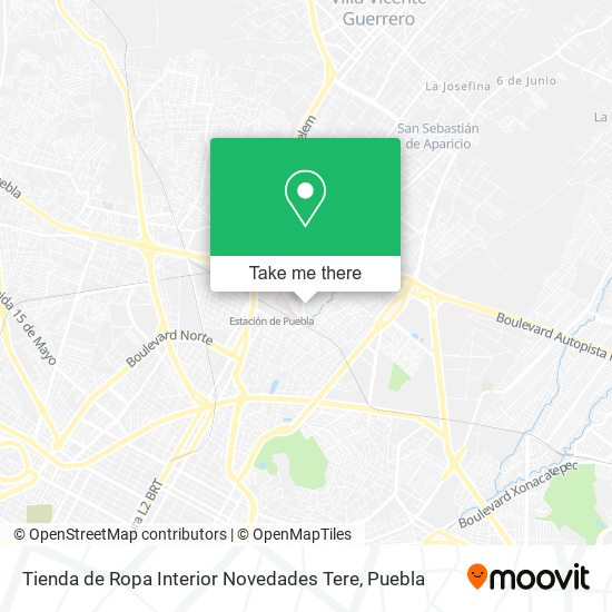 Tienda de Ropa Interior Novedades Tere map