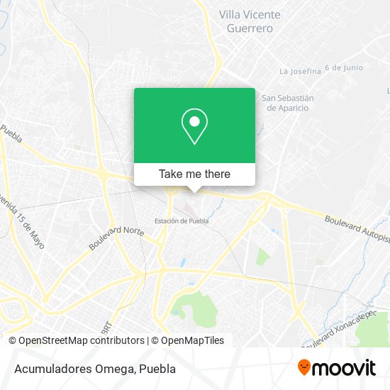 How to get to Acumuladores Omega in San Pedro Cholula by Bus