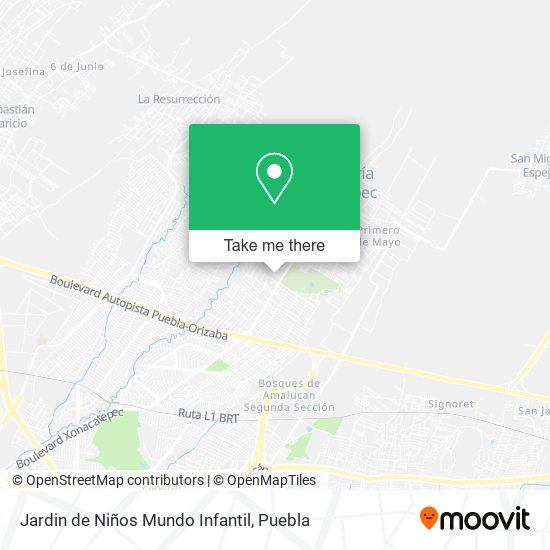 Jardin de Niños Mundo Infantil map
