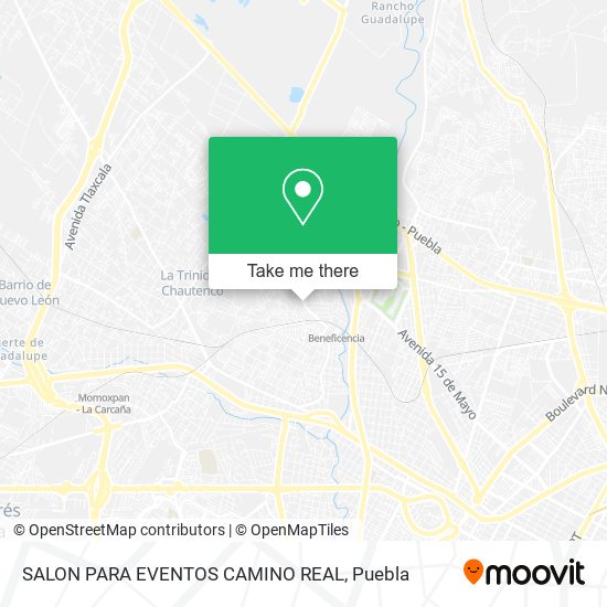 SALON PARA EVENTOS CAMINO REAL map