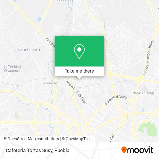 Cafeteria Tortas Susy map