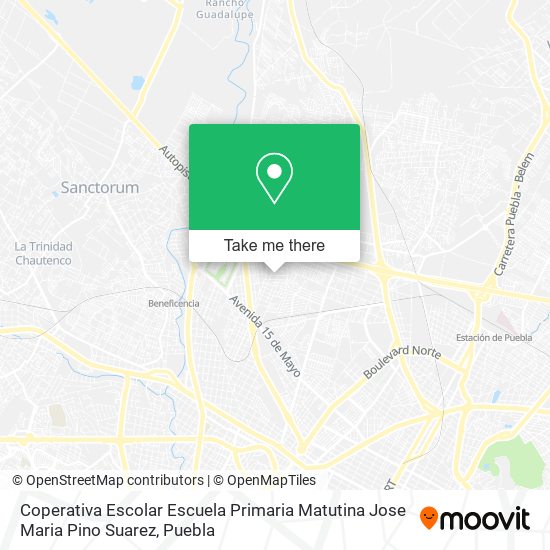 Coperativa Escolar Escuela Primaria Matutina Jose Maria Pino Suarez map