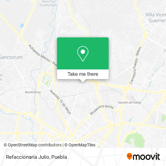 Refaccionaria Julio map