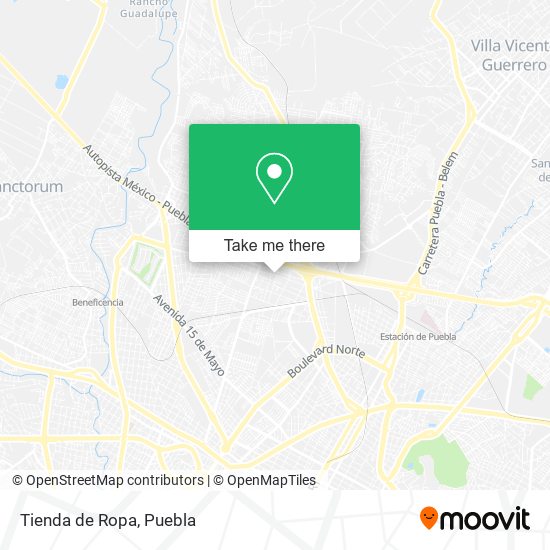 Tienda de Ropa map