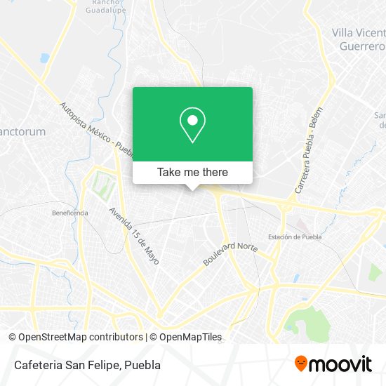 Cafeteria San Felipe map