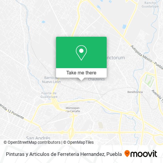 Pinturas y Articulos de Ferreteria Hernandez map