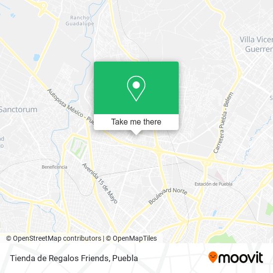 Mapa de Tienda de Regalos Friends