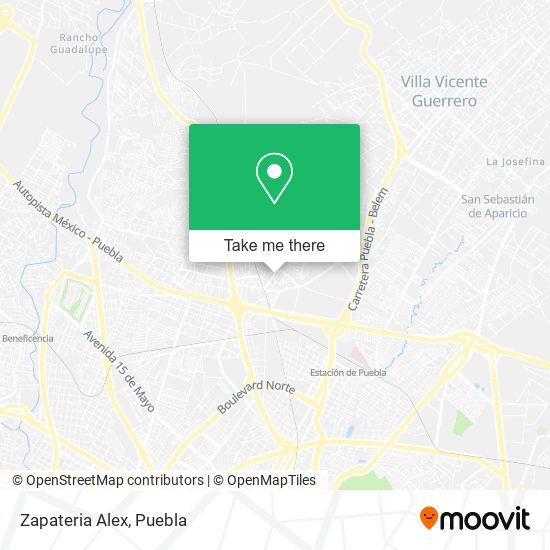 Mapa de Zapateria Alex