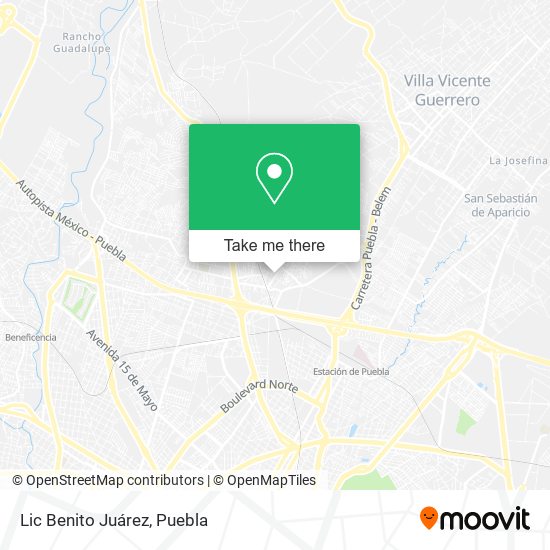 Lic Benito Juárez map