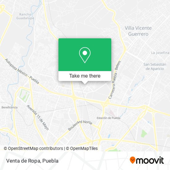 Venta de Ropa map