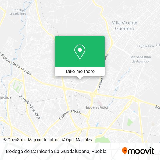 Mapa de Bodega de Carniceria La Guadalupana