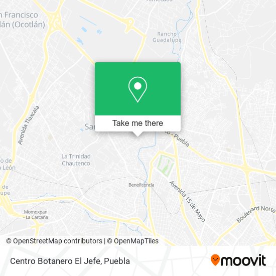 Mapa de Centro Botanero El Jefe