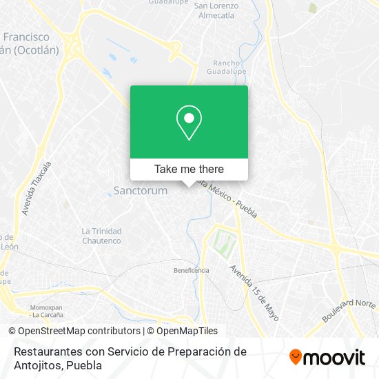 Restaurantes con Servicio de Preparación de Antojitos map