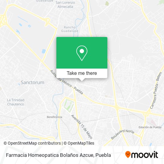 Mapa de Farmacia Homeopatica Bolaños Azcue