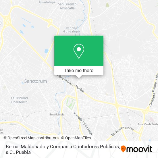 Mapa de Bernal Maldonado y Compañía Contadores Públicos, s.C.