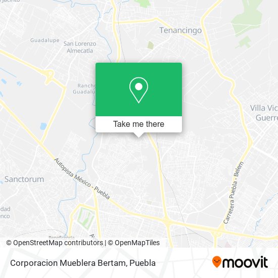 Mapa de Corporacion Mueblera Bertam