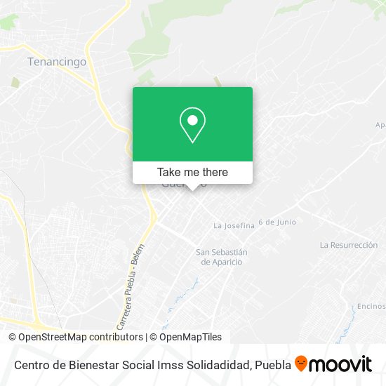 Mapa de Centro de Bienestar Social Imss Solidadidad