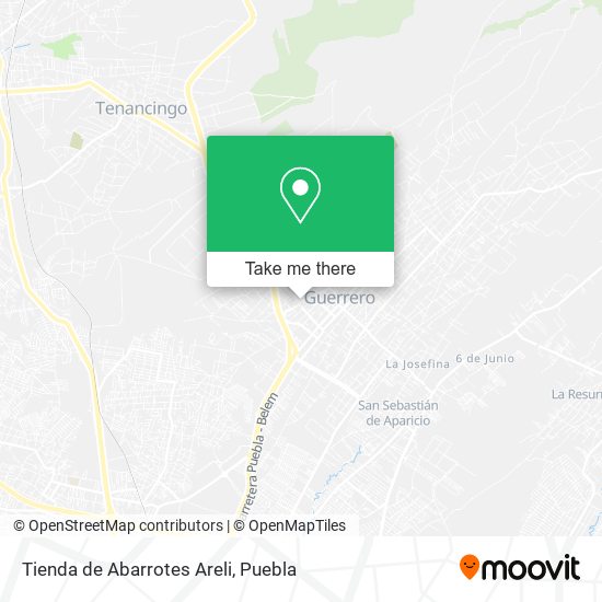 Tienda de Abarrotes Areli map