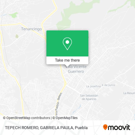 Mapa de TEPECH ROMERO, GABRIELA PAULA