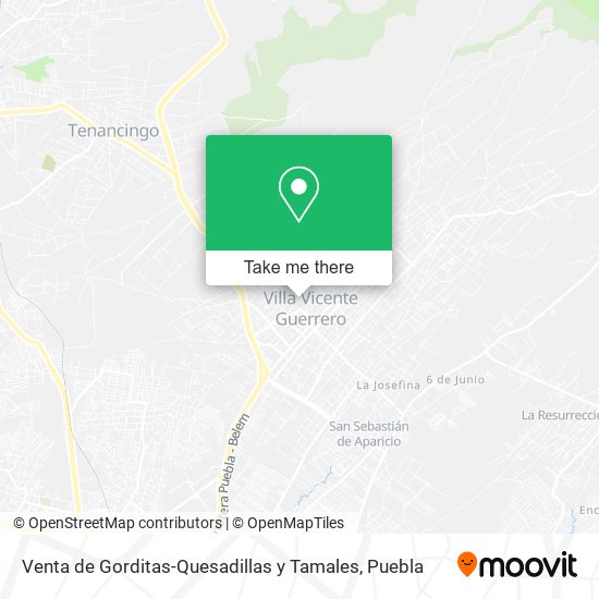 Mapa de Venta de Gorditas-Quesadillas y Tamales