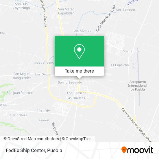 Mapa de FedEx Ship Center