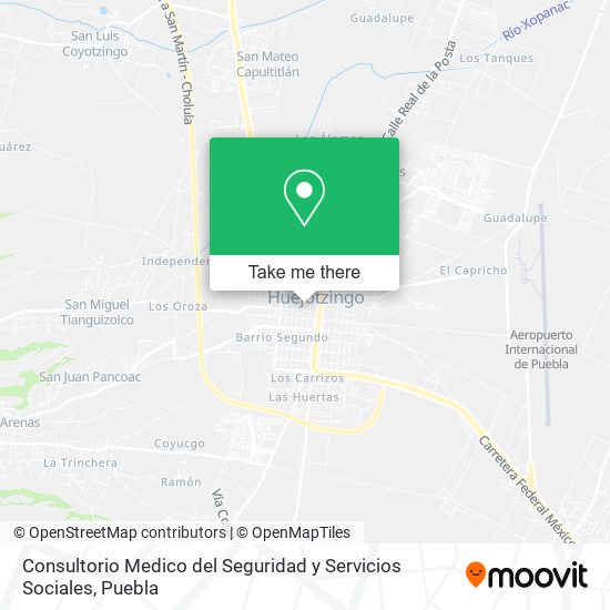Mapa de Consultorio Medico del Seguridad y Servicios Sociales