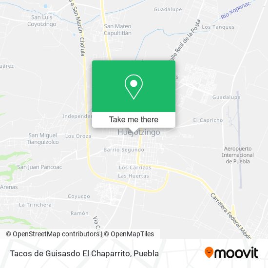 Tacos de Guisasdo El Chaparrito map