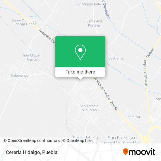 Mapa de Cereria Hidalgo
