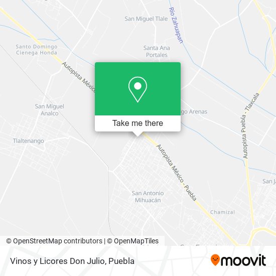 Mapa de Vinos y Licores Don Julio