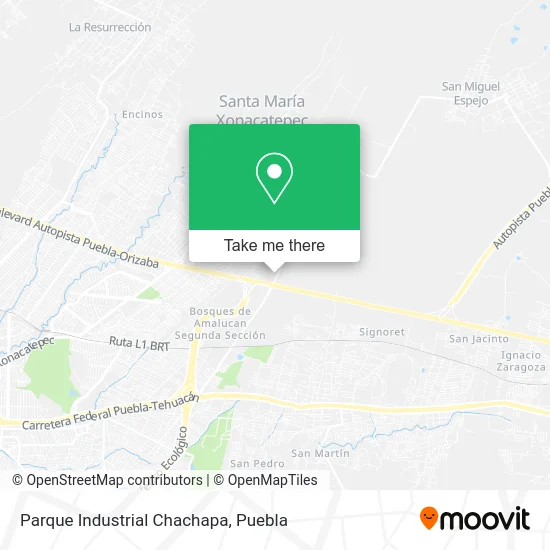 Parque Industrial Chachapa map