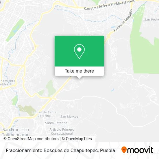 Fraccionamiento Bosques de Chapultepec map