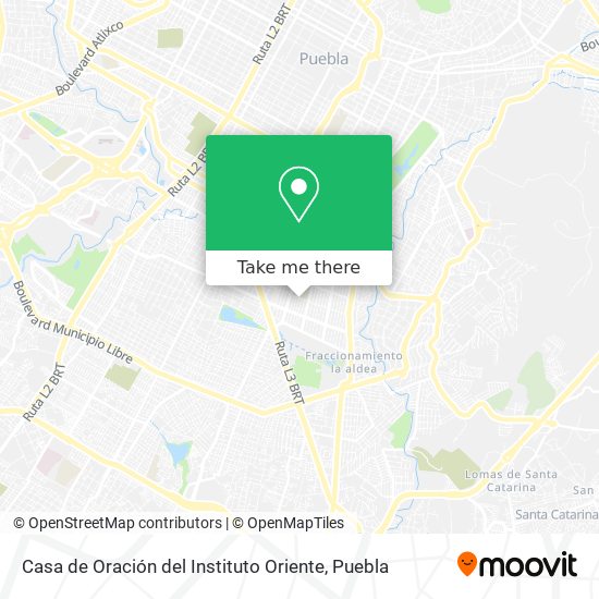 Casa de Oración del Instituto Oriente map