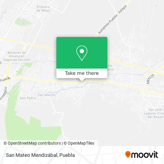 Mapa de San Mateo Mendizábal