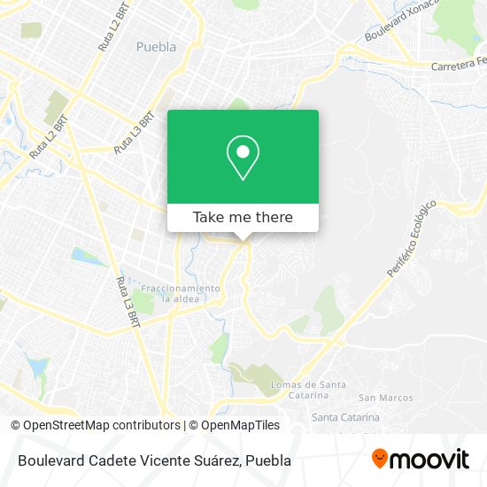 Mapa de Boulevard Cadete Vicente Suárez
