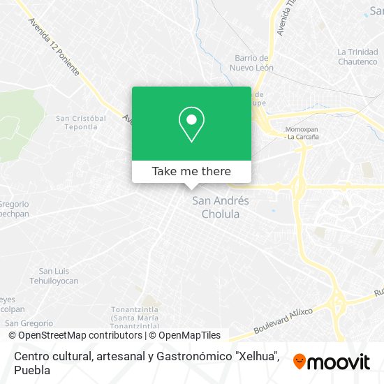 Centro cultural, artesanal y Gastronómico "Xelhua" map