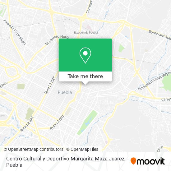 Mapa de Centro Cultural y Deportivo Margarita Maza Juárez