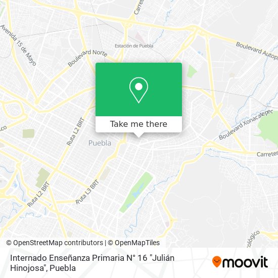 Internado Enseñanza Primaria N° 16 "Julián Hinojosa" map