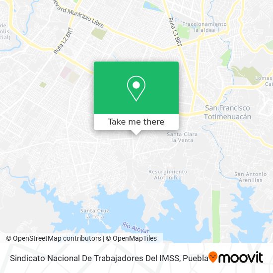 Mapa de Sindicato Nacional De Trabajadores Del IMSS